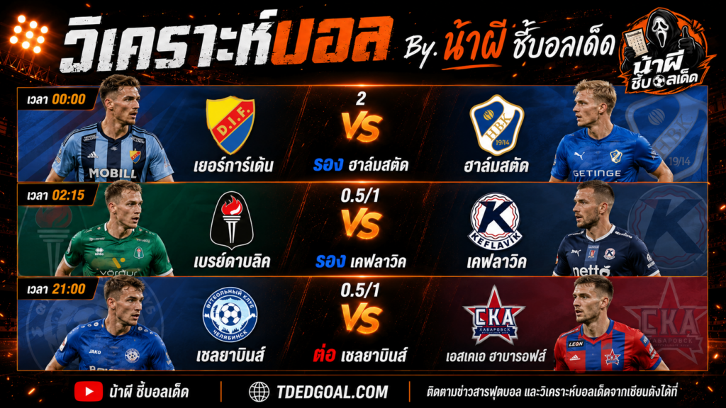 ทรรศนะเซียนสเต็ป 3 คืนนี้ วิเคราะห์บอลลีกยุโรป By น้าผี TDEDGOAL